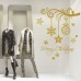 NT0185 Adesivi Murali - Merry Christmas 02 - Vetrofanie natalizie - 65x80 cm - oro- Decorazioni vetrine per Natale, stickers, adesivi
