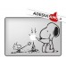 Adesivo "Snoopy marshmallows" monocolore per tutti i modelli Mac Book Apple