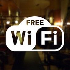 Adesivo per finestra "Free Wifi"
