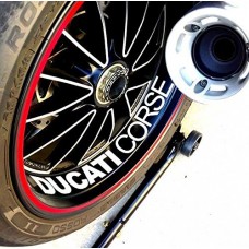 2 adesivi Ducati per cerchioni, per personalizzazione moto, MONSTER 1098 998