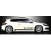 Set di 2 adesivo VW Volkswagen Powered By Seitendekor, 60 x 10 cm, logo, per lunotto, per Polo Passat Scirocco Golf GTI Beetle Phaeton Tuareg