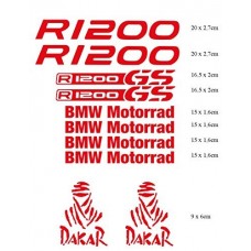 BMW r 1200 gs adesivi sticker moto Motorrad Dakar adventure, tuning,