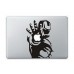 Vati fogli smontabili Iron Man decalcomania del vinile autoadesivo della pelle Art nero per Apple Macbook Pro Air Mac 11 "12" pollici / Unibody 11 "12" Laptop Inch