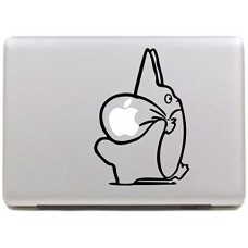 Vati fogli smontabili creativo Moving Totoro Decal Sticker Art nero per Apple Macbook Pro Air Mac 13 "15" pollici / Unibody 13 "15" Laptop Inch