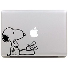 Vati fogli smontabili creativo Snoopy chiamata Decal Sticker Art nero per Apple Macbook Pro Air Mac 13 "15" pollici / Unibody 13 "15" Laptop Inch