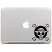 Vati fogli smontabili pezzo creativo Skull Logo One Piece Decal Sticker Art nero per Apple Macbook Pro Air Mac 13 "15" pollici / Unibody 13 "15" Laptop Inch