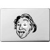 Vati fogli smontabili sveglio creativo Spregiudicatezza Einstein Decal Sticker Art nero per Apple Macbook Pro Air Mac 13 "15" pollici / Unibody 13 "15" Laptop Inch