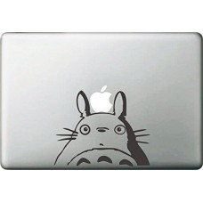 Vati fogli smontabili creativo del fumetto Il mio vicino Totoro Decal Sticker Art nero per Apple Macbook Pro Air Mac 13 "15" pollici / Unibody 13 "15" Laptop Inch