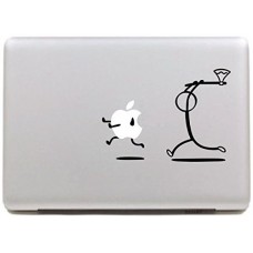 Vati fogli smontabili Apple creativo Escapes Decal Sticker Art nero per Apple Macbook Pro Air Mac 13 "15" pollici / Unibody 13 "15" Laptop Inch