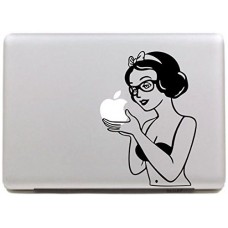 Vati fogli smontabili creativo Biancaneve Bikinia Decal Sticker Art nero per Apple Macbook Pro Air Mac 13 "15" pollici / Unibody 13 "15" Laptop Inch