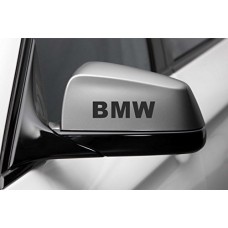 4 decalcomanie adesive per specchietti laterali, carrozzeria auto, cerchi in lega, con scritta &quot;BMW&quot;
