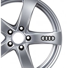 Vkstickers - Adesivi per cerchioni in lega Audi TT A3 A4 A5 A6 S-line Quattro, 6 pezzi