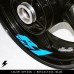 Yamaha R1 moto cerchio interno adesivo in vinile GL