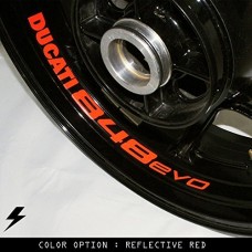 Ducati 848 evo moto cerchio interno adesivo in vinile GU