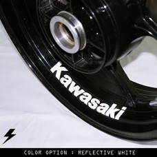 Kawasaki moto cerchio interno adesivo in vinile GB