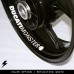 Ducati Monster moto cerchio interno adesivo in vinile GY
