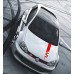 Dinger-Design Race - Adesivo per auto con strisce da gara Tuning Styling 80 x 10 cm, colore: rosso