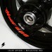 Honda Hornet 600 moto cerchio interno adesivo in vinile GB