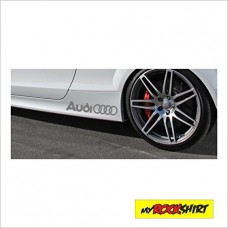 Audi porte - 30 cm-lot de 2 autocollants pour voiture, vernis, toutes, disc les surfaces lisses plusieurs coloris au choix