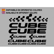 PEGATINAS CUBE F177 VINILO ADESIVI DECAL AUFKLEBER MTB STICKERS BIKE NEGRO