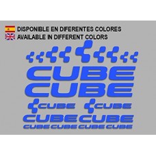 PEGATINAS CUBE F177 VINILO ADESIVI DECAL AUFKLEBER MTB STICKERS BIKE AZUL