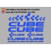 PEGATINAS CUBE F177 VINILO ADESIVI DECAL AUFKLEBER MTB STICKERS BIKE AZUL