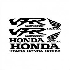 Myrockshirt - Adesivi Honda in set da 30 x 20 cm, per bici e moto, tanti colori assortiti