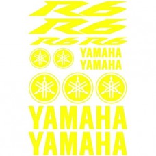 Adesivi Stickers Yamaha R6 Ref: 155-MOTO Jaune Flash