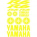 Adesivi Stickers Yamaha R6 Ref: 155-MOTO Jaune Flash