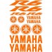 Adesivi Stickers Yamaha R6 Ref: 155-MOTO Orange flash