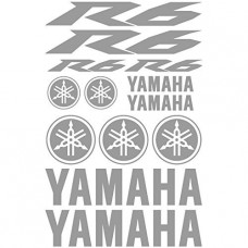 Adesivi Stickers Yamaha R6 Ref: 155-MOTO grigio