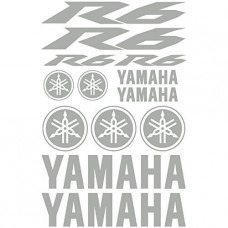 Adesivi Stickers Yamaha R6 Ref: 155-MOTO argento