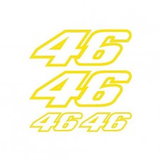 Autoadesivo Kit adesivi 46 SPON 009-Ref: giallo
