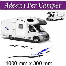 2 SET Adesivi per Camper - novità - HOBBY MOBILVETTA ADRIA HYMER ARCA adesivi per camper - caravan roulotte - accessori camper, stickers, decal