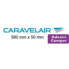 2 ADESIVI - LOGO PER CAMPER ROULOTTE - CARAVELAIR - 58X5 centimetri - RIMOR - accessori per camper adesivi per camper