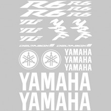 Adesivi Stickers Ref: MOTO Yamaha R6-162 bianco