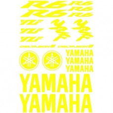 Adesivi Stickers Ref: MOTO Yamaha R6-162 Jaune Flash