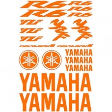 Adesivi Stickers Ref: MOTO Yamaha R6-162 Orange flash