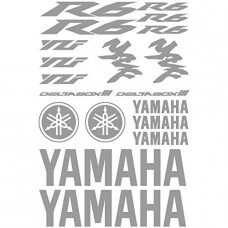 Adesivi Stickers Ref: MOTO Yamaha R6-162 grigio