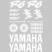 Adesivi Stickers MOTO Yamaha R6-Ref: 160 bianco