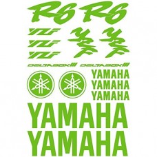Adesivi Stickers MOTO Yamaha R6-Ref: 160 Vert kawa