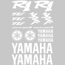 Adesivi Stickers Ref: MOTO Yamaha R1-159 bianco