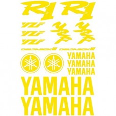 Adesivi Stickers Ref: MOTO Yamaha R1-159 giallo