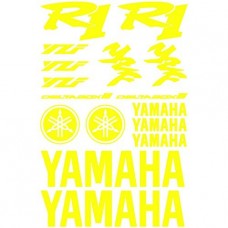 Adesivi Stickers Ref: MOTO Yamaha R1-159 Jaune Flash