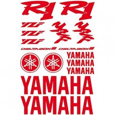 Adesivi Stickers Ref: MOTO Yamaha R1-159 rosso