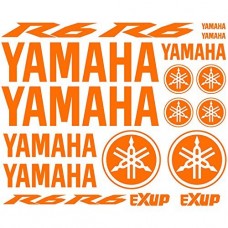 Adesivo adesivi Yamaha R6 Ref: moto-164 Orange flash