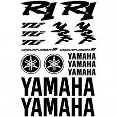 Adesivi Stickers Ref: MOTO Yamaha R1-159 nero