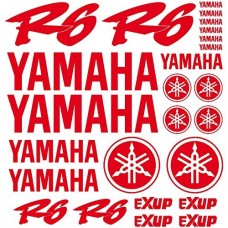 Adesivi Stickers Ref: MOTO Yamaha R6-166 rosso