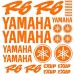 Adesivi Stickers Ref: MOTO Yamaha R6-166 Orange flash