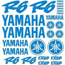 Adesivi Stickers Ref: MOTO Yamaha R6-166 azzurro cielo